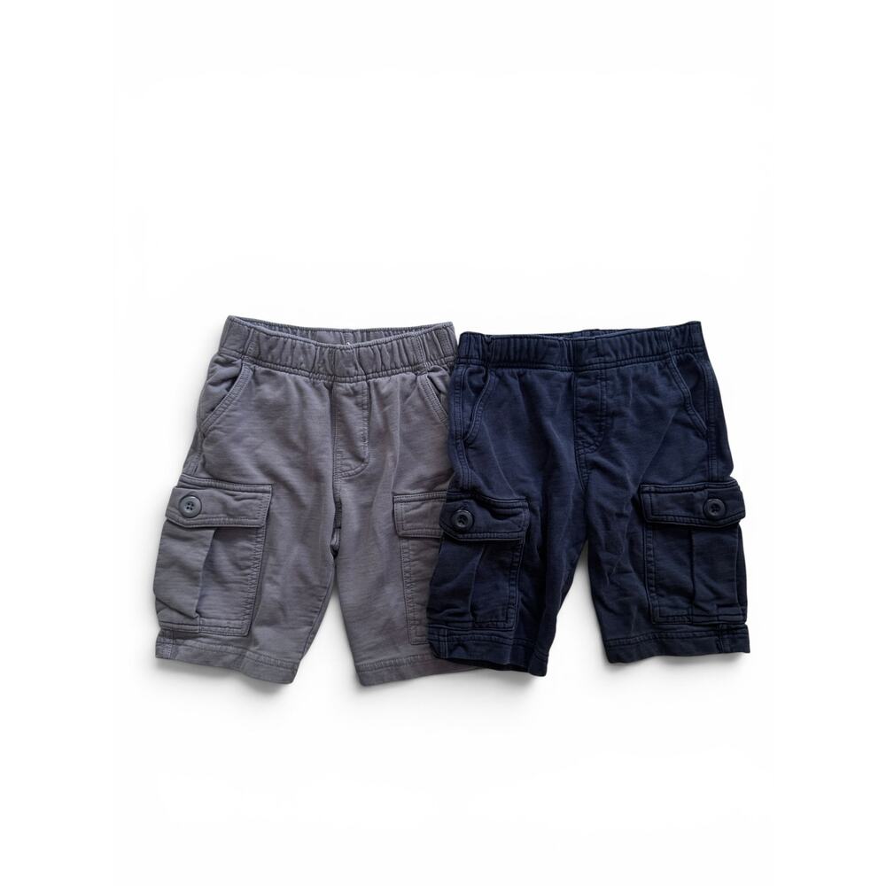 Tea Collection gray & navy cargo shorts bundle
